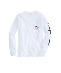 OUTLET Holiday Lights Whale Long-Sleeve Pocket Tee