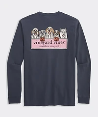 Ghost Pups Logo Box Long-Sleeve Pocket Tee