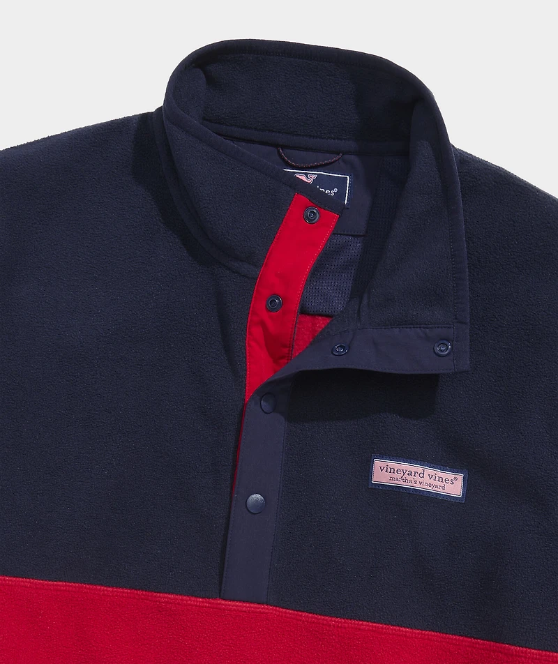 Colorblock Harbor Fleece Quarter-Snap