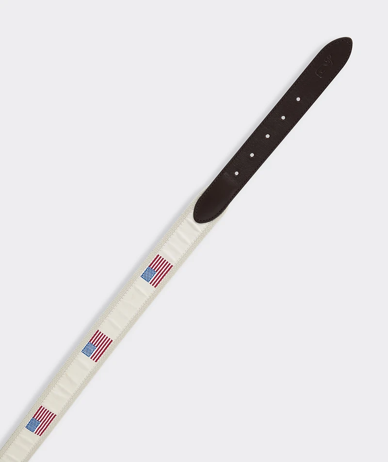 American Flags Canvas Club Belt