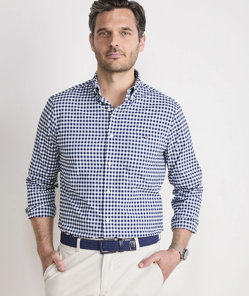 Mainsail Gingham Featherweight Performance Shirt