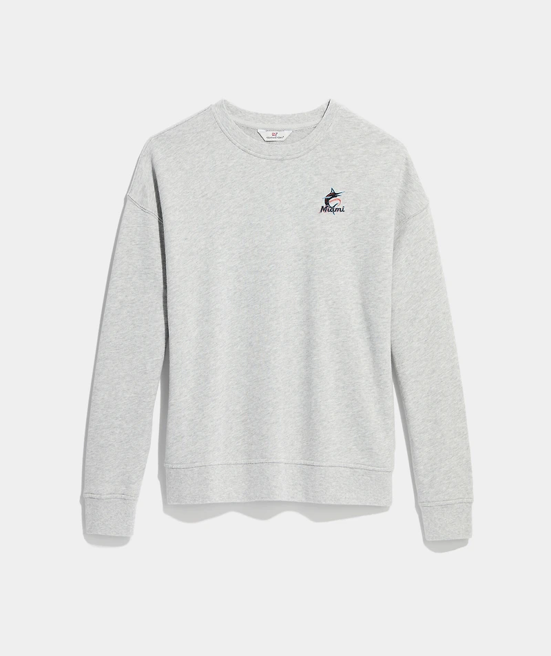 Women's Miami Marlins Crewneck
