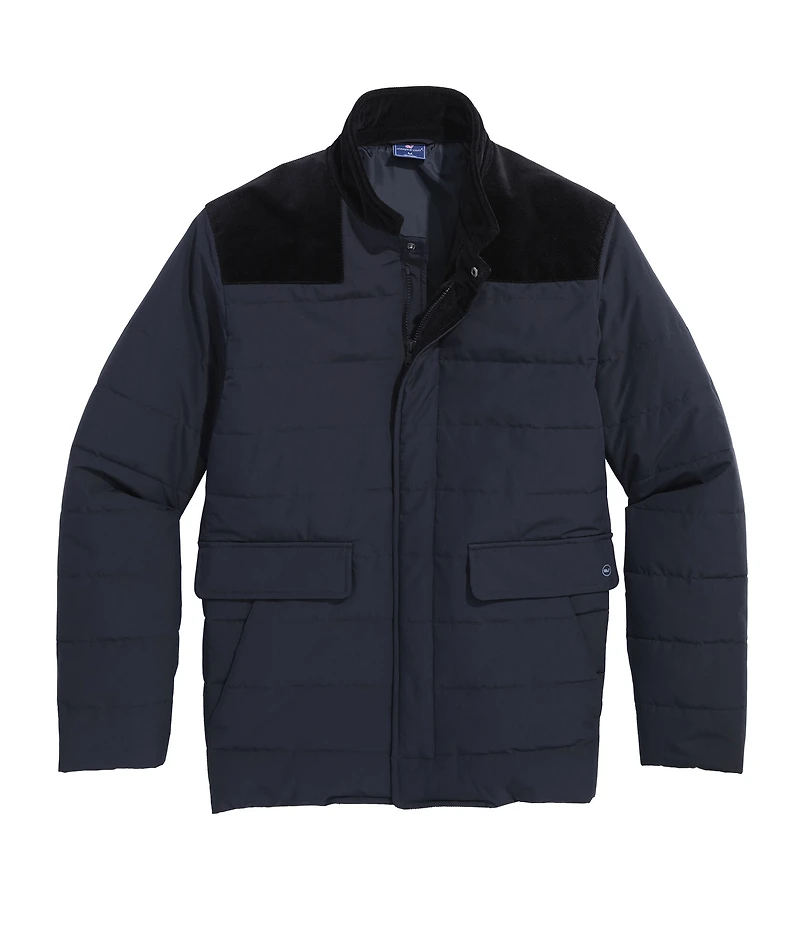 OUTLET Mixed Media Puffer Jacket