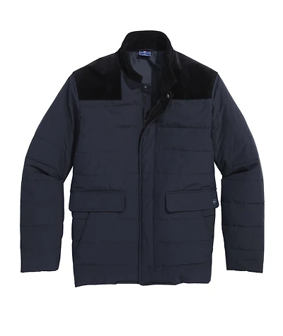 OUTLET Mixed Media Puffer Jacket