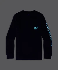 Boys' Glow-In-The-Dark Franken-Whale Long-Sleeve Pocket Tee