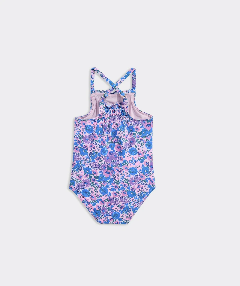 Baby Girl Smocked One-Piece Swimsuit