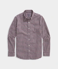 Boys' Skysail Gingham Performance Cotton Shirt