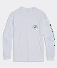 Santa Ski Long-Sleeve Pocket Tee