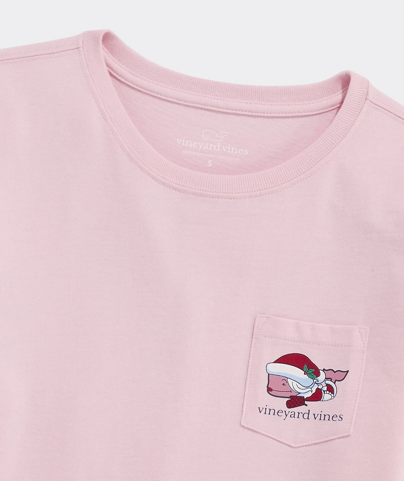 Women's Mrs. Claus Whale Bakeshop Long-Sleeve Pocket Tee