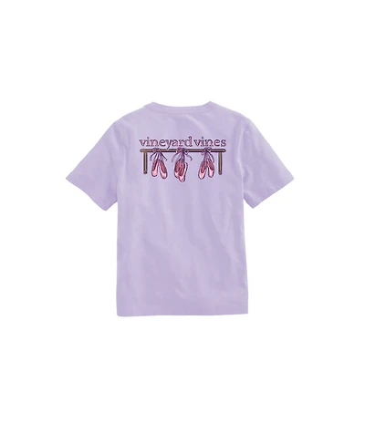 OUTLET Girls' Foil Ballet Bar Short-Sleeve Pocket Tee