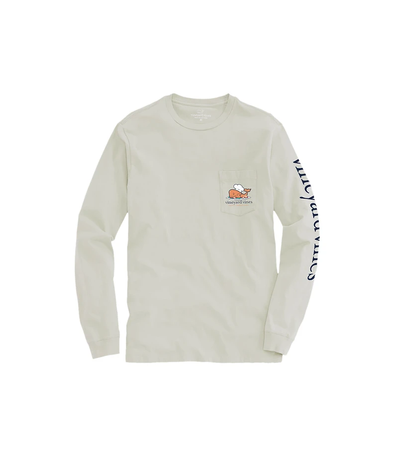 OUTLET Kids' Thanksgiving Turkey Hat Whale Long-Sleeve Pocket Tee
