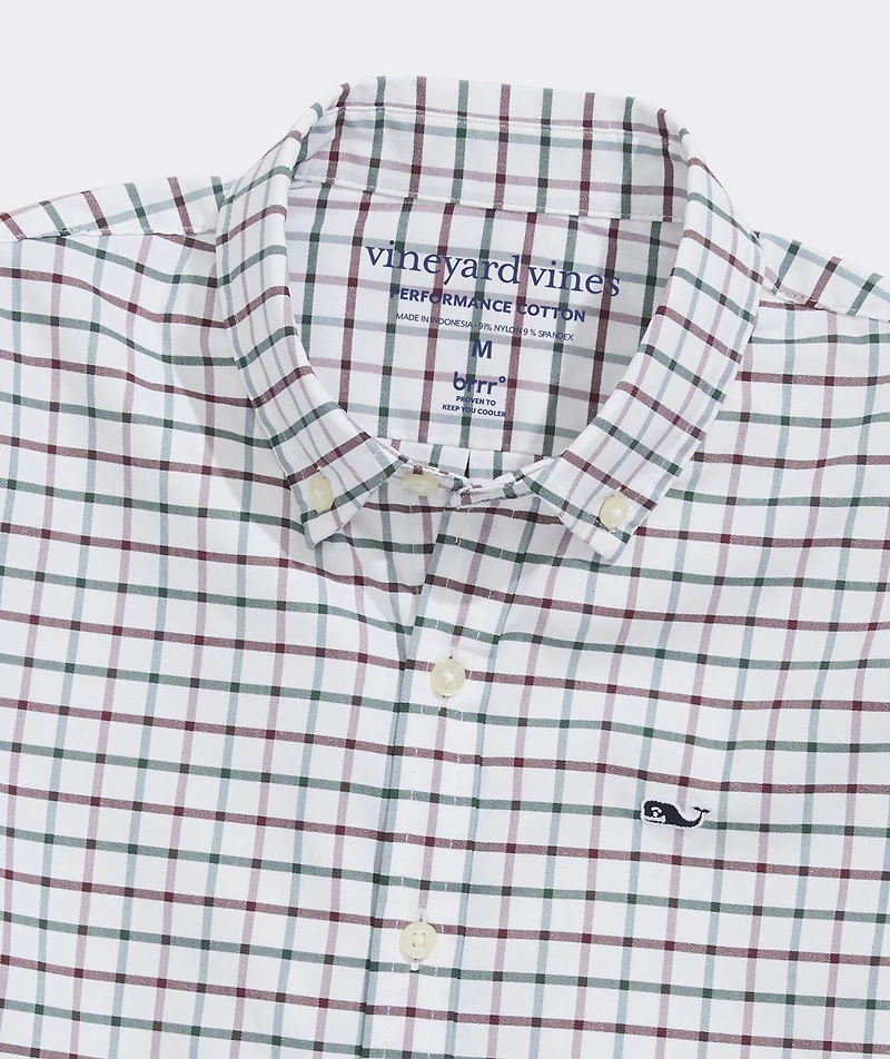 Boys' Quidnet Tattersall Performance Cotton Shirt