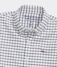Boys' Quidnet Tattersall Performance Cotton Shirt