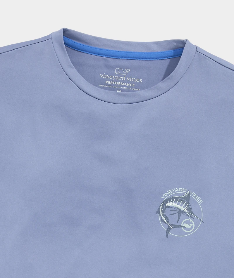 Marlin Circle Short-Sleeve Harbor Performance Tee