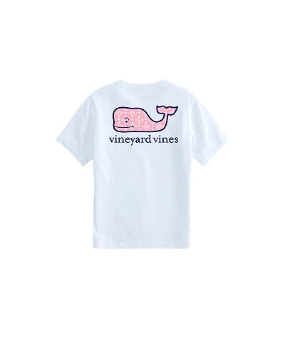 OUTLET Girls' Geometric Whale Short-Sleeve Pocket Tee