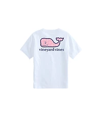 OUTLET Girls' Geometric Whale Short-Sleeve Pocket Tee