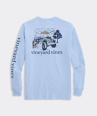 Boys' Autumn Truck & Dog Long-Sleeve Pocket Tee