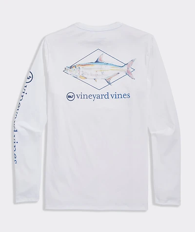 Performance Painted Tarpon Long-Sleeve Harbor Tee