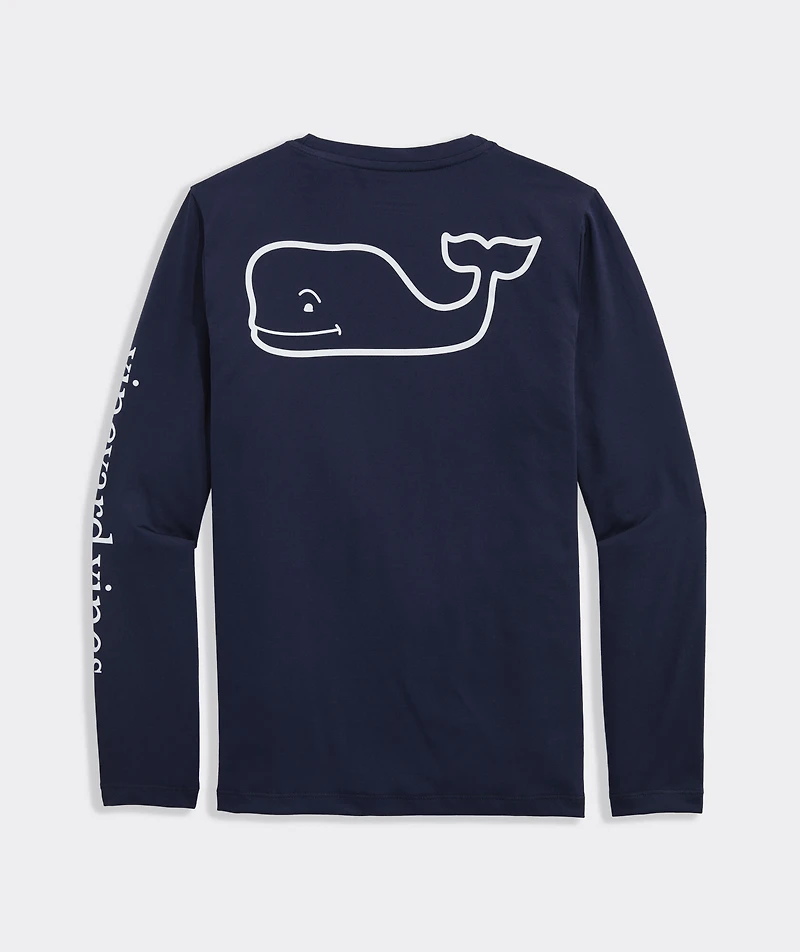 Boys' Long-Sleeve Whale Harbor Sun Performance Tee