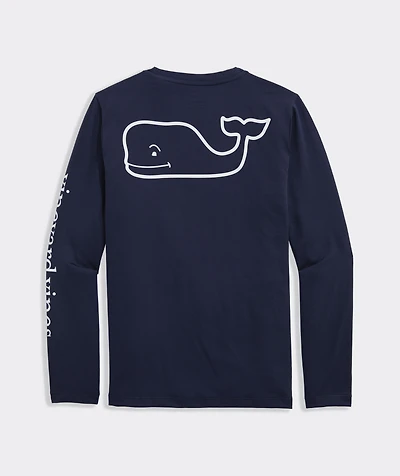 Boys' Long-Sleeve Whale Harbor Sun Performance Tee