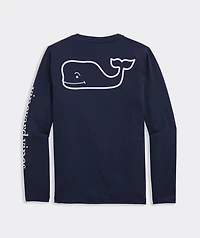 Boys' Long-Sleeve Whale Harbor Sun Performance Tee