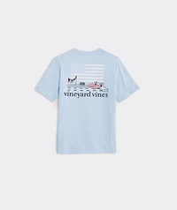 OUTLET Boys' Swimming Whales Short-Sleeve Pocket Tee