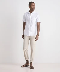Breakwater Solid Performance Cotton Short-Sleeve Shirt