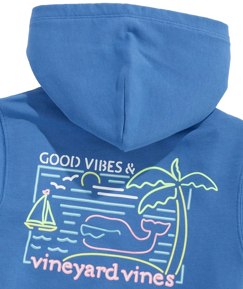 OUTLET Boys’ Good Vibes Whale Sunwashed Hoodie