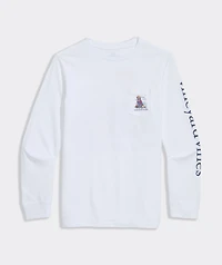 Boys' Football Golden Long-Sleeve Pocket Tee