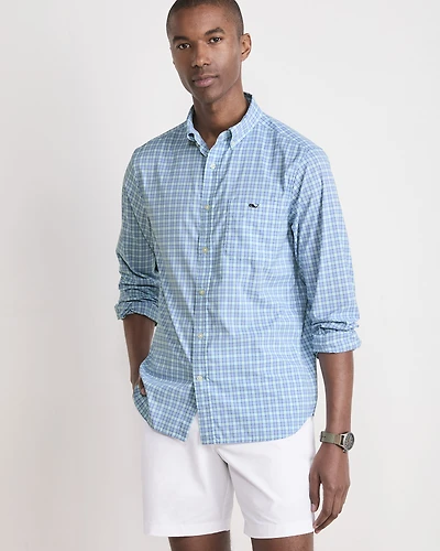 Cobia Check Featherweight Performance Shirt
