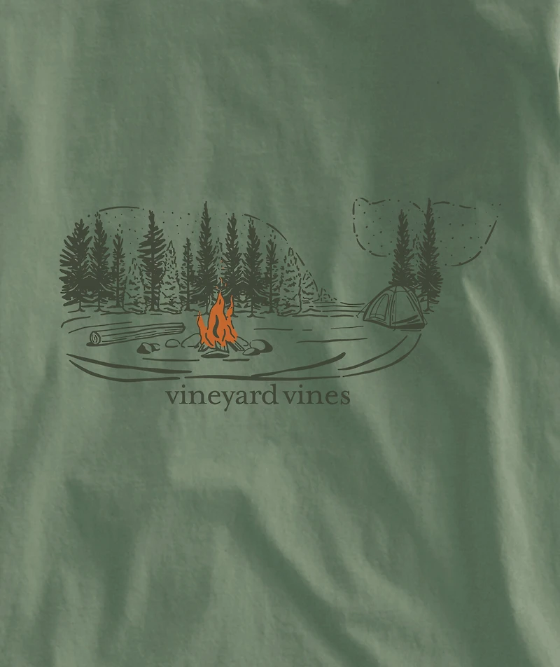 OUTLET Autumn Camping Whale Long-Sleeve Tee