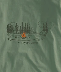 OUTLET Autumn Camping Whale Long-Sleeve Tee