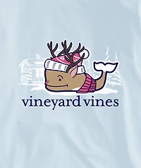 OUTLET Girls Après Reindeer Whale Long-Sleeve Pocket Tee