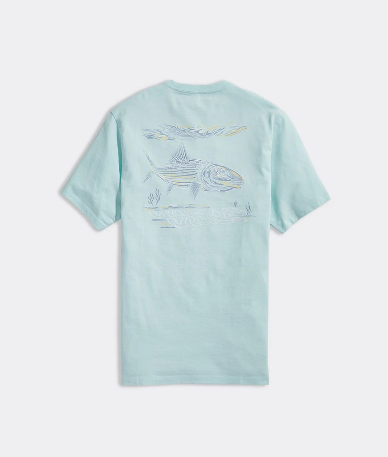 OUTLET Underwater Bonefish Short-Sleeve Pocket Tee