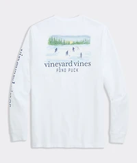 Painted Pond Puck Long-Sleeve Pocket Tee