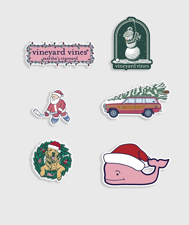 vineyard vines Holiday Sticker Pack