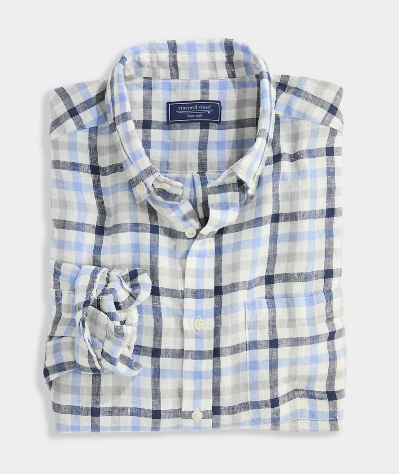 Windward Tattersall Linen Shirt