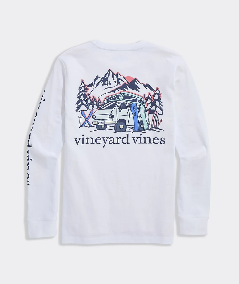 Boys' Headin' To The Slopes Long-Sleeve Pocket Tee