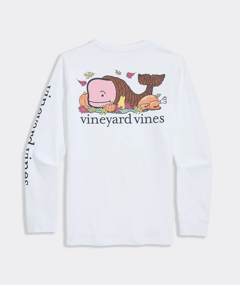 Boys' Whale Cornucopia Long-Sleeve Pocket Tee