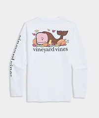 Boys' Whale Cornucopia Long-Sleeve Pocket Tee