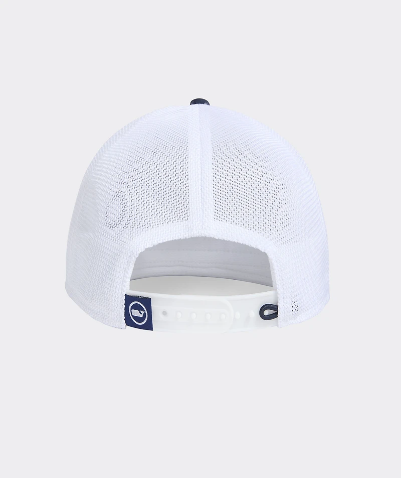 Fishing Patch Flat Brim Trucker Hat