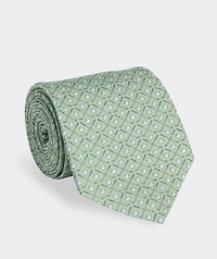 Golf Clubs Silk Tie