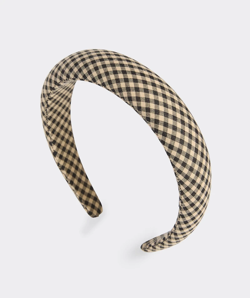 Gingham Puff Headband