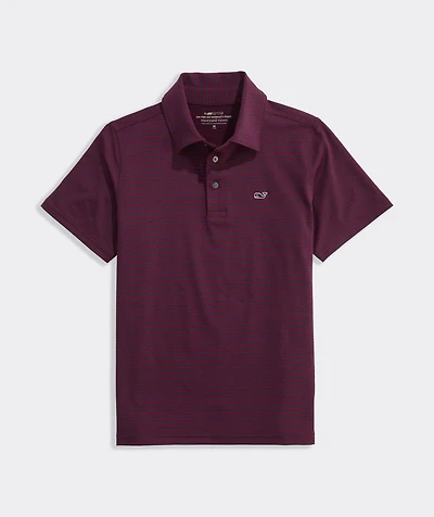 Boys' Performance Bradley Stripe Sankaty Polo