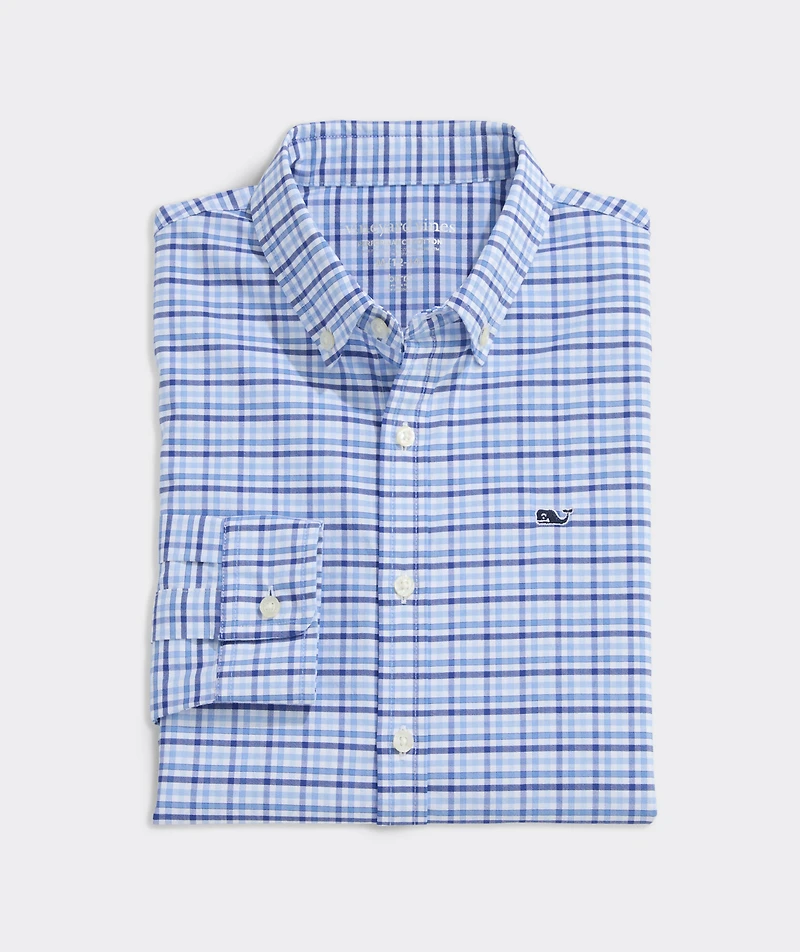 Boys' Kingston Tattersall Performance Cotton Shirt