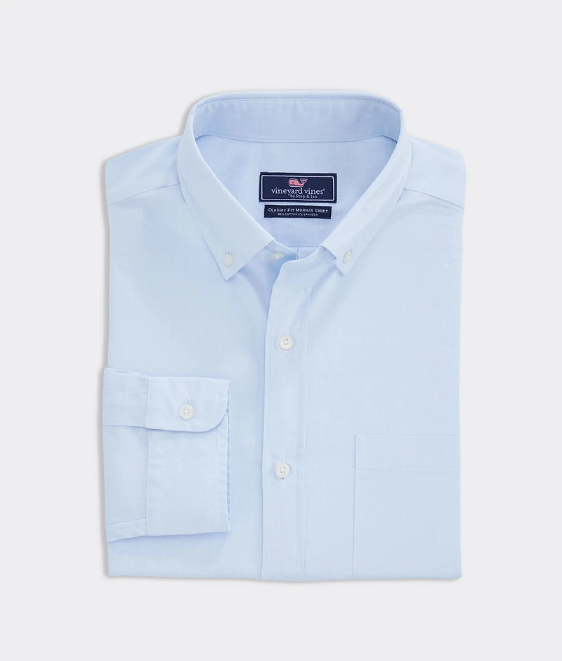 Stretch Cotton Solid Shirt