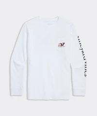 Boys' Whale Cornucopia Long-Sleeve Pocket Tee