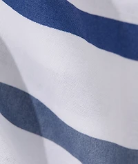 Ash Stripe Cotton Madras Short-Sleeve Shirt