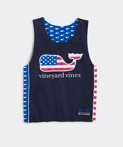 Boys' Reversible USA Whale Mesh Pinnie