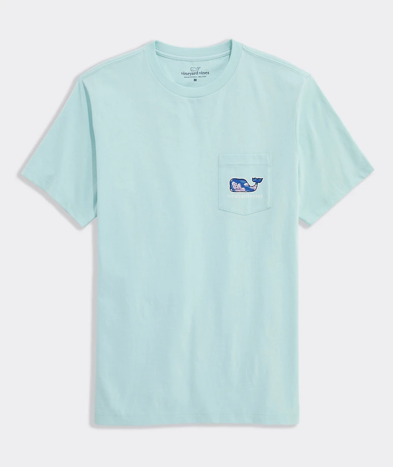 Bluff Fish Whale Short-Sleeve Pocket Tee
